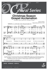 Christmas Season Gospel Acclamation SATB choral sheet music cover
